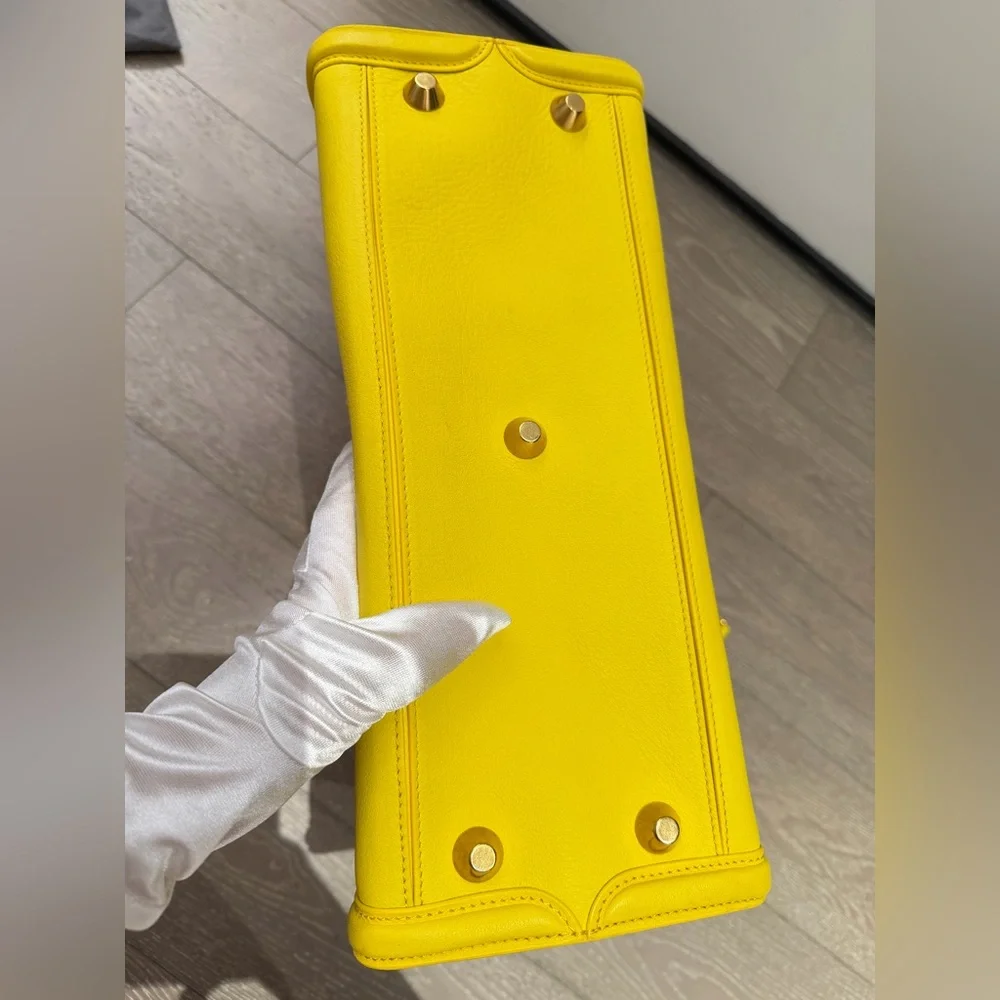 Alexander McQueen Bright Yellow Leather Tote